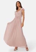 Bubbleroom Occasion Rosabelle Tie Back Gown Dusty pink 46