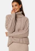 BUBBLEROOM Tracy knitted sweater dress Nougat M