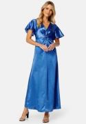 VILA Sittas V-Neck S/S Maxi Dress Federal Blue 38