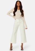 BUBBLEROOM Cropped Wide Jeans Offwhite 38