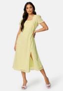 BUBBLEROOM Emilia puff sleeve dress Light yellow / Patterned 46