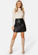 SELECTED FEMME New Ibi Leather Skirt Black 38