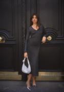 BUBBLEROOM Minea Sparkling Knitted Dress Black / Silver XL