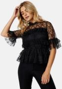 BUBBLEROOM Smilla Lace Blouse Black 38