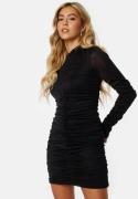 VILA Dafni Glitter Mesh Dress Black Detail:Black G XL