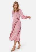 VILA Enna Ravenna L/S Ankle Wrap Dress Foxglove 36