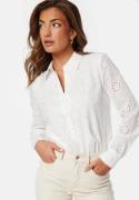 BUBBLEROOM Michele Broderie Anglaise Shirt White 38