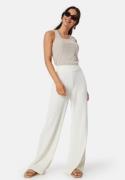 BUBBLEROOM Odelle Wide High Waist Pants Offwhite 38