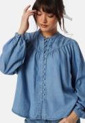 ONLY Onlaverie LS denim blouse Medium Blue Denim XS