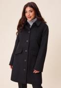 Happy Holly Straight Wool Blend Coat Black 40/42