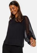 VILA Falia O-Neck L/S Top Black 36