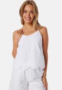 Pieces Pcvilde Strap Top Bright White S