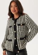 ONLY Onlflorance Boucle Jacket  Black Checks:birch XL