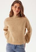 BUBBLEROOM Turtleneck Knitted Sweater Beige melange L