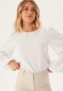 BUBBLEROOM Puff Sleeve Top White L