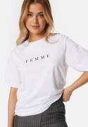 SELECTED FEMME Slfvilja SS printed tee White/Print XS