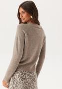 VERO MODA Vmdoffy LS O-Neck Blouse Moon Rock Detail:Melange XS