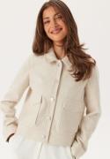 VILA Vijumpy L/S SHORT JACKET - NOO Super Light Natural Me 36