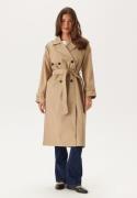 VILA Viaddison L/S LONG TRENCHCOAT  Savannah Tan 36