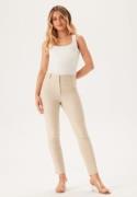 BUBBLEROOM Selene Stretchy Ankle Push-Up Trousers Light beige 44