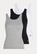 Calvin Klein Scoop Neck Cotton Tank 3pk 6H3 BLACK/WHITE/GREY HEATHER M