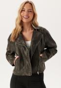 Pieces Pcsia Biker Jacket Brown Stone XS