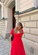 Happy Holly Broderie Anglaise Dress Red 44/46