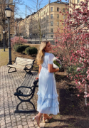 Happy Holly Flounce Dress Light blue 44/46