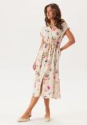 YAS Yasasina Cs Midi Belt Dress Whitecap Grey Aop:botanica Prt 38