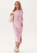 Pieces Pcflora Ls Midi Dress Roseate Spoonbill Aop:flower L
