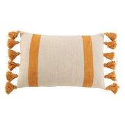 Tyynyt J-line  COUSSIN PLAG RAY RECT COT OCRE (40x60x12cm)  40x60 cm
