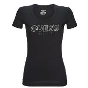 Lyhythihainen t-paita Guess  SS RN MESH LOGO TEE  EU S