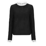 Neulepusero Only  ONLABELLA L/S GLITTER V-NECK CS KNT  EU XS