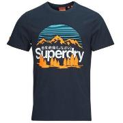 Lyhythihainen t-paita Superdry  GREAT OUTDOORS NR GRAPHIC TEE  EU S
