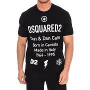 Lyhythihainen t-paita Dsquared  S74GD0746-S23009-900  EU XXL