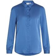 Paita Vila  Camisa Ellette Satin L/S - Federal Blue  FR 38