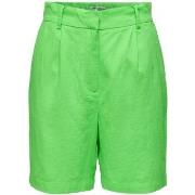 Shortsit & Bermuda-shortsit Only  Caro HW Long Shorts - Summer Green  ...