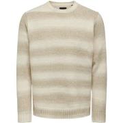 Neulepusero Only & Sons   ONSMARCEL REG 3 GRADIENT CREW KNIT 22027155 ...