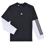 T-paidat pitkillä hihoilla adidas  Street Jam 2-in-1 Long Sleeve Long-...