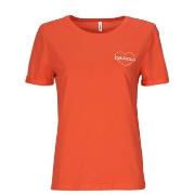 Lyhythihainen t-paita Only  ONLBEATE LIFE S/S HEART TOP CS JRS  EU XS