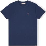 T-paidat & Poolot Rvlt Revolution  T-Shirt Regular 1364 FLA - Navy Mel...