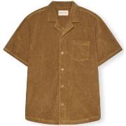 Pitkähihainen paitapusero Rvlt Revolution  Terry Cuban shirt S/S - Dar...