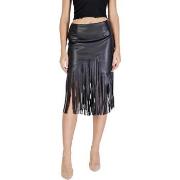 Lyhyt hame Vila  VIPEN COATED HW FRILL SKIRT 14100271  FR 38