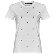 Lyhythihainen t-paita Karl Lagerfeld  RHINESTONE KARL  T-SHIRT  EU S