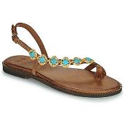 Sandaalit Exé Shoes  530-MILOS-LEATHER-BROWN-TURQUOISE  36