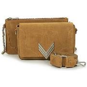 Olkalaukut Ikks  111 WESTERN COL CAMEL DECOUPE SUEDE  Yksi Koko