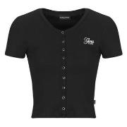 Lyhythihainen t-paita Guess  SL CN SNAP EMBRO SLIM TOP  EU S