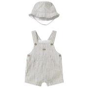 Housut Mayoral  1601 Conjunto peto y gorro Blanco  6 kuukautta