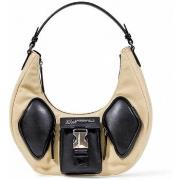 Laukut Karl Lagerfeld  KLJ CANVAS MIXED HALFMOON BAG A3W30235  Yksi Ko...