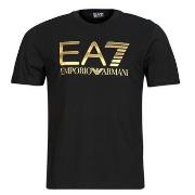 Lyhythihainen t-paita Emporio Armani EA7  TRAIN LOGO SERIES M TEE BIG ...